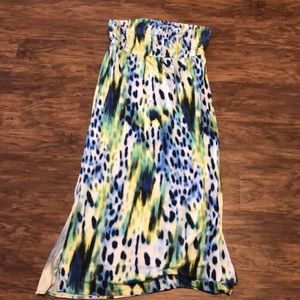 Strapless maxi dress